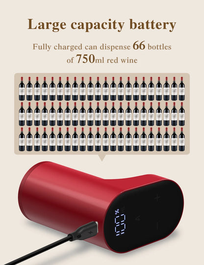 Smart electric digital wine dispenser wine suitable for more than 100 kinds of bottle mouths