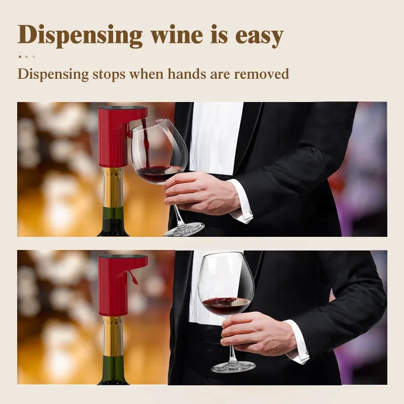 Smart electric digital wine dispenser wine suitable for more than 100 kinds of bottle mouths