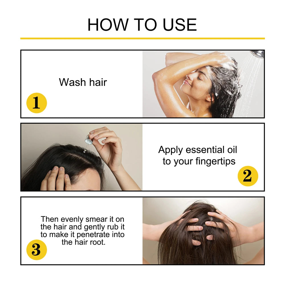 Electric Vibration Massage Comb with Hair Growth Oil - Red Light Laser Therapy Scalp Applicator Brush for Hair Follicles