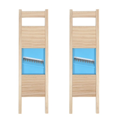 Fries Grid Stainless Potato Grid Steel Potato Kitchen Wooden Home Chip Shred Potato Vegetable Cutter Grater Slicer or Hand Guard