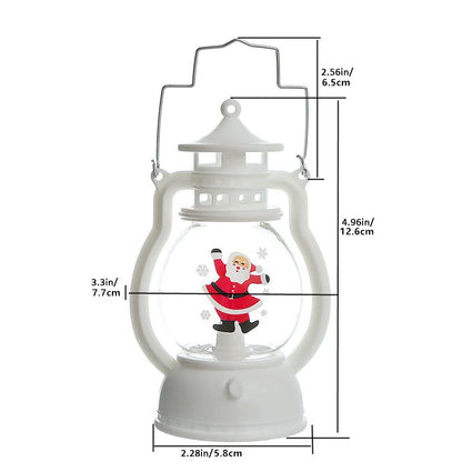 LED Lantern Lights featuring Santa Claus, Snowman, and Christmas Tree designs, perfect as Merry Christmas decorations for homes. - 02ALABA