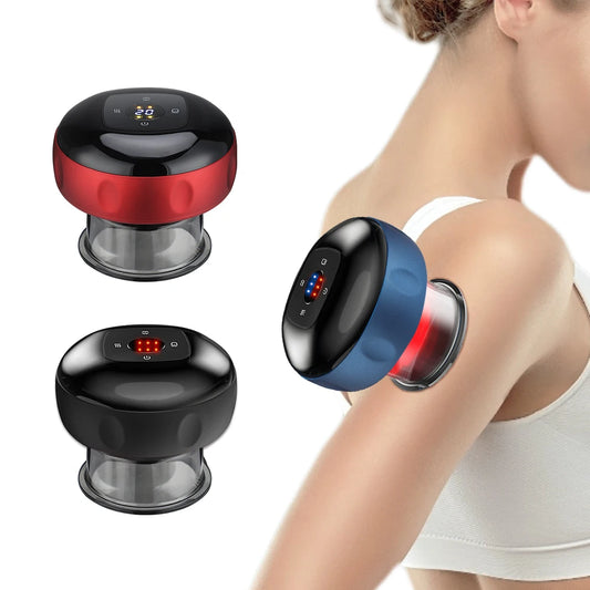 Electric Vacuum Cupping Massage Body Cups Anti-Cellulite Therapy Massager for Body Electric Guasha Scraping Fat Burning Slimming - 02ALABA