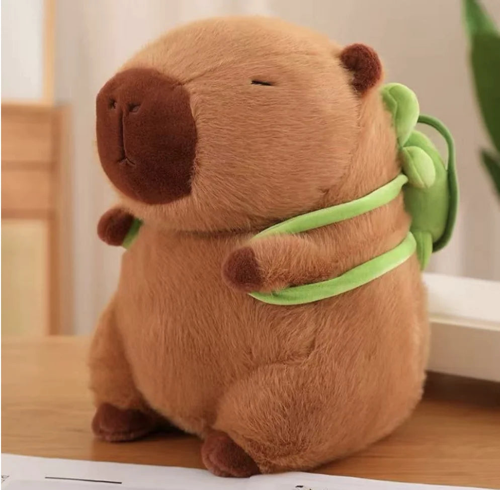 23cm Capybara Plush Simulation Capibara Anime Fluffty Toy Cute Doll Stuffed Animals Soft Doll Plush Christmas Thanksgiving Gift - 02ALABA