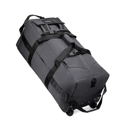 Foldable Wheeled Travel Bag with Backpack Straps