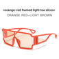 Avant-garde one-piece square sunglasses