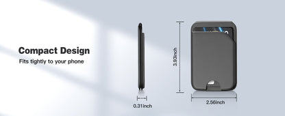 Mini Magnetic Wallet Phone Stand for iPhone16 15 14 12 Lightweight MagSafe Phone Card Stand Leather Magnetic Card Holder