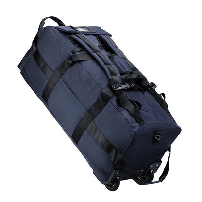Foldable Wheeled Travel Bag with Backpack Straps