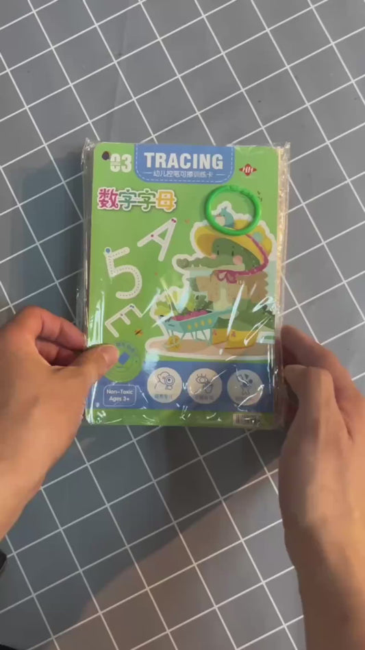 Magical Tracing Workbook: Montessori Educational Calligraphy Copybook for Kids - Reusable Pen Control Training
