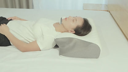 Memory Foam Cervical Pillow, Neck Massage Pillow,Butterfly Pillow,2 in 1 Ergonomic Contour Orthopedic Pillow for Neck Pain