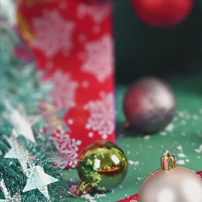 24 Pcs Christmas Ball Ornaments for Xmas Tree - Shatterproof Hanging Decorations for Holiday Wedding